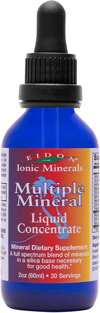 Eidon multiple Minerals Supplement - Ionic Trace Mineral Su için damlalar, Doğal Sıvı Vitaminler Kalp Sağlığı ve Hydration, Bio available, Nomixs or Preservatives - 2 ozzz