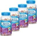 Digestive Advantage Çocuklar Doğal Meyveleri Çocuklar Occasional Bloating, Minor Abdominal Discomfort & Gut Health, 60 Count Gummies (4 Pack)