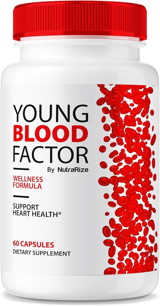 NutraRize Κάψουλες Νέοι Παράγοντες Αίματος - Επίσημη Καθαρότερη Φόρμουλα Αίματος, Όλα τα φυσικά συμπλήρωμα για τη διατήρηση Υγιή Σταθερά Επίπεδα, YoungBloodFactor Υποστήριξη χάπια Κριτικές (60 Κάψουλες)