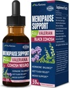 Diyetsel Supplement Menopause Support Drops, Estroven Menopause Relief Tincture for Hot Flashes & Night Sweats with Black Cohosh, Valerian. 2oz