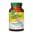 MegaFood Vitamin D3 1000 IU (25 mcg) - Gerçek Gıda ile D Supplements, Immune Support, Supports Bones, Teeth & Muscles, Vegetarian, Gluten-Free, Non-GMO, Kosher – 60 Tablet, 60 Hizmet