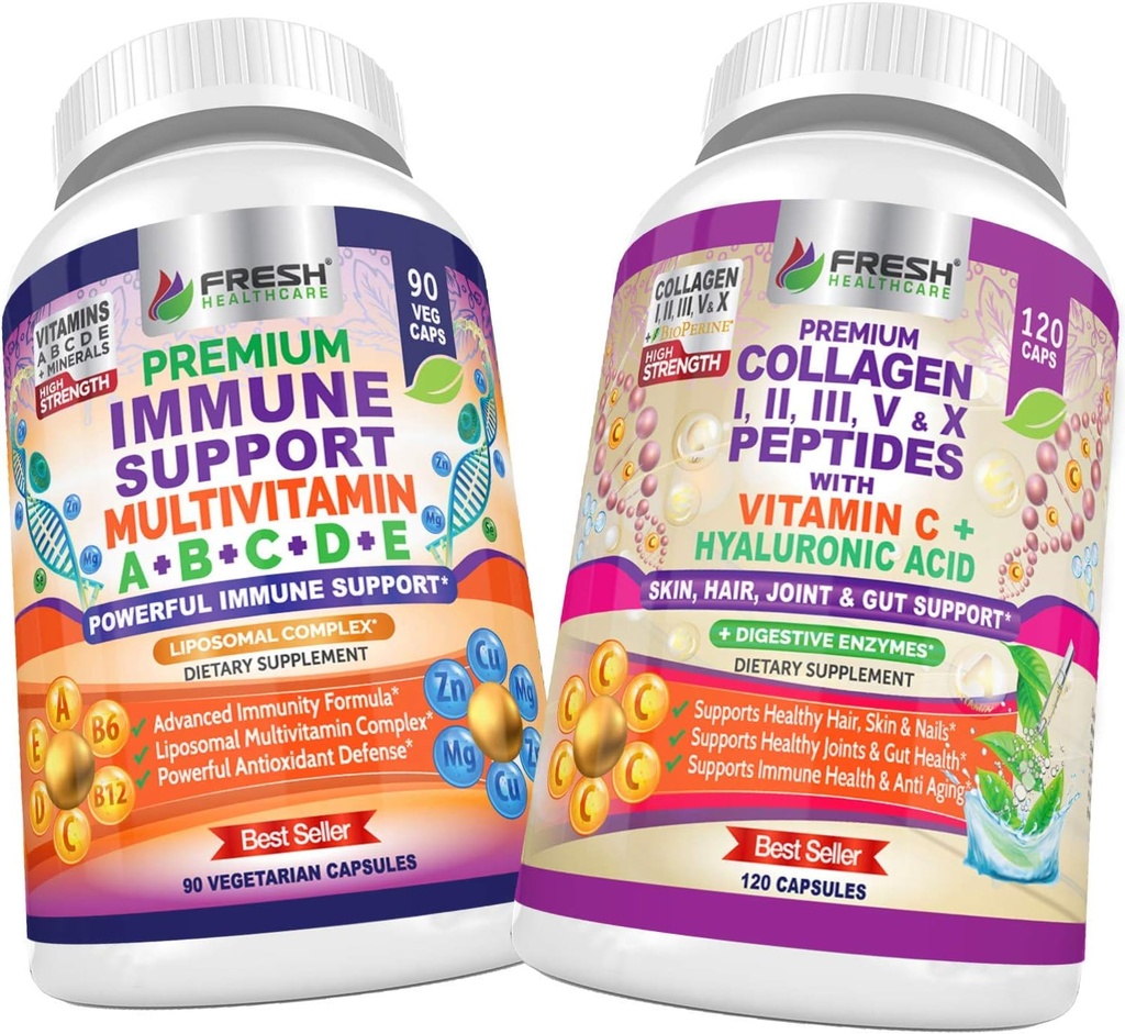 FRESH SACARE Immune Multivitamin ve Collagen Peptides - Sche