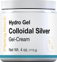 Piping Rock Colloidal Silver Cream | 4 oz | Skin | Hydro Gel Cream | GMO, Gluten Free