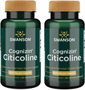 Swanson Cog ETF Citicoline 1000 Milligrams 60 Veg Capsules (2 Pack)
