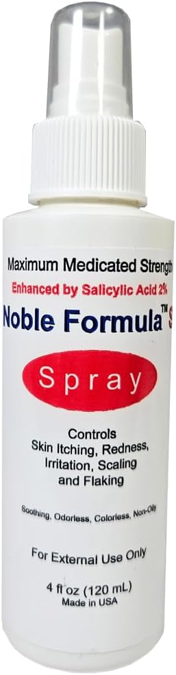 Noble Formula Salicylic Acid Spray with Pyrithione Zinc (ZnP), 4oz (120ml)
