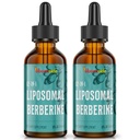 Συμπλήρωμα HCl βερβερίνης 3000 mg - Liposomal Berberine HCl Liquid - AMPK Activator με Turmeric, Ceylon Cinnamon, 12 Φυσικά Συστατικά - 4 fl oz
