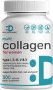 C, E & Biotin, 300 Capsules ile Multi Collagen Pills – Hydrolyzed Collagen, – 11 in 1 Formula with Saw Palmetto, Wine Silica, & Hyaluronic Acid – Saç, Skin, Nail, & Ortak Sağlık