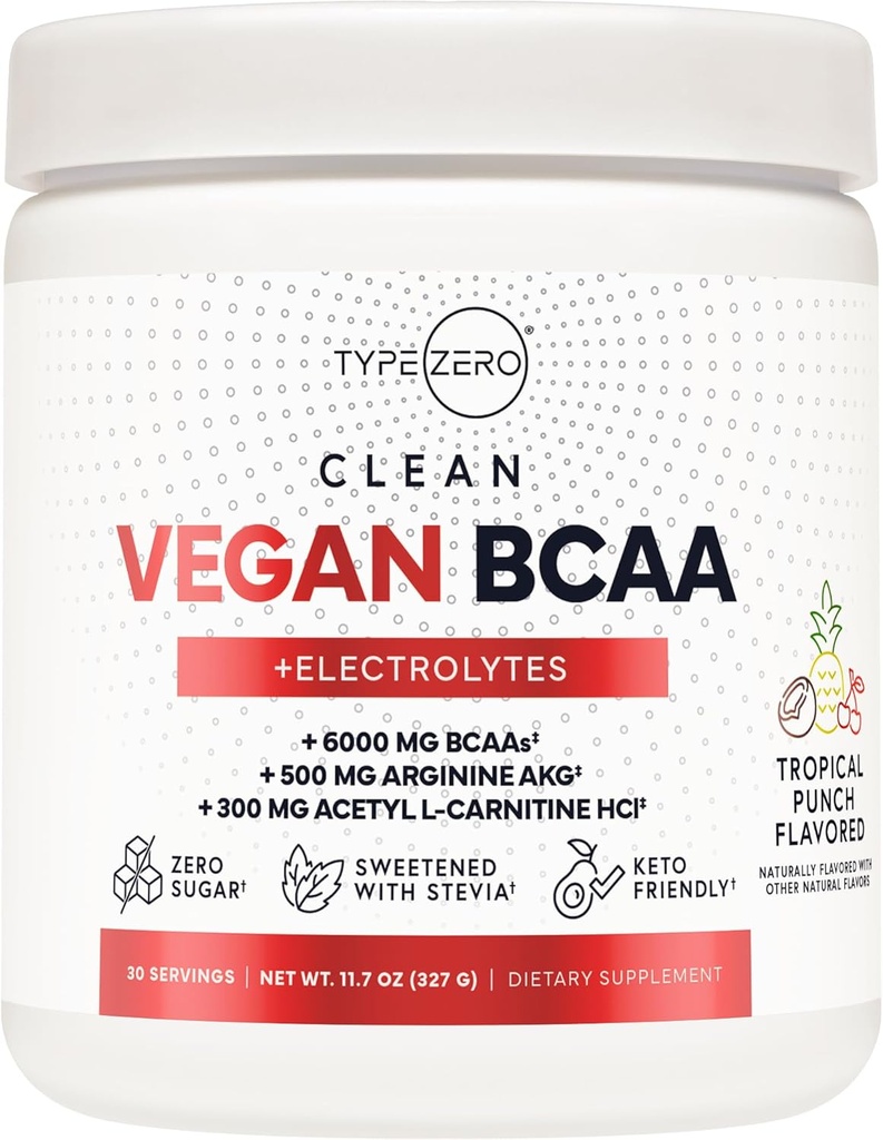 Τύπος Zero Ultra Clean Vegan BCAA σκόνη + ηλεκτρολύτες (Tropical Punch 