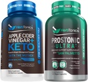 Herbtonics Apple Cider Vinegar Capsules Plus Keto BHB | Fat Burner & Kilo Kayıp Tamam for Women & Men - Prostate Support Supplement for Men's Health | with Saw Palmetto Beta Sitosterol