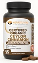 Me First Living Ceylon Cinnamon 1000 mg,% 100 sertifikalı Organik Ceylon Cinnamon, Non-GMO, True Cinnamon, Metabolism Support, Antioxy - 60 Tabletler