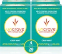 UnCrave Gum - %100 Saf Saffron Ekstraksiyon ile Infüzyon - Kontrol Cravings - Mood - Vision Health - Crisp Mint (56 Adet)