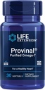Life Extension Provinal Purified Omega-7, palmitoleic Acid Highly Tempd Marine Oil, Cholesterol, triglycerides & Heart Health Support, Gluten-Free, Non-GMO, 30 softgels