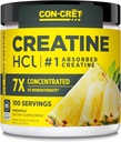 CON-CRET Tinatine HCl Toz | Kas, Bilişsel, Hücre Enerji Desteği | Bloating or Cramps | USA Made & NSF Sertifikalı | Pineapple (100 Hizmet)