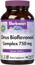 Bluebonnet Citrus Bioflavonoid Complex 750 mg Υποστήριξη ανοσοποιητικού συστήματος - Hesperidin Citrus Bioflavonoids from Oranges Lemons Grapefruit & Limes - Non-GMO, Vegan, Gluten-free - 90 Veggie Capsles