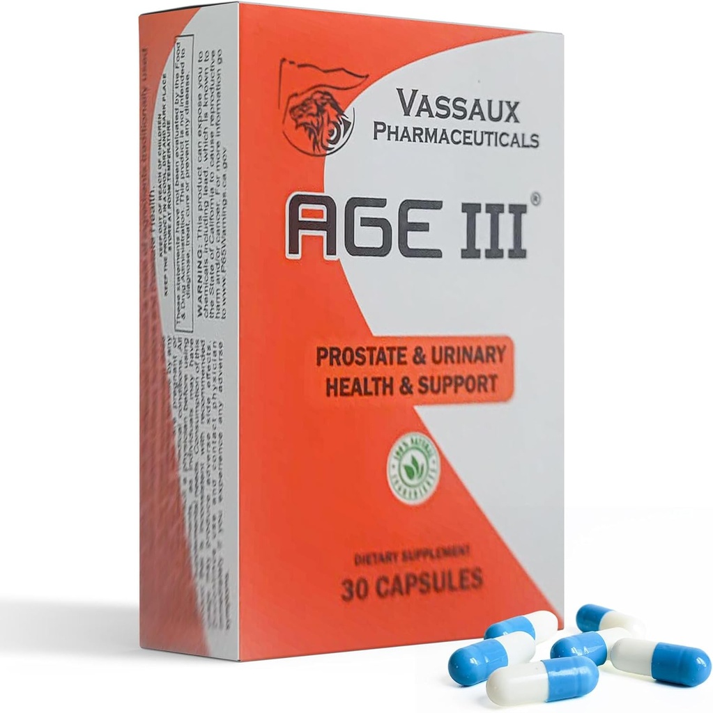 Yaş III - Doğal Prostate Health Formula - Serenoa Repens, Pygeum Africanum, Cucurbita Pepo BPH Relief - Enlarged Prostate