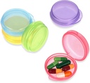 5 Πακέτα Mini Pill περίπτωση Μικρό κουτί οργανωτή χάπια Φορητό κουτί κάτοχος βιταμινών Travel Pill εμπορευματοκιβώτιο για Pocket Purse Pills κουτί αποθήκευσης για να κρατήσει Medicine Cod Liver Oil