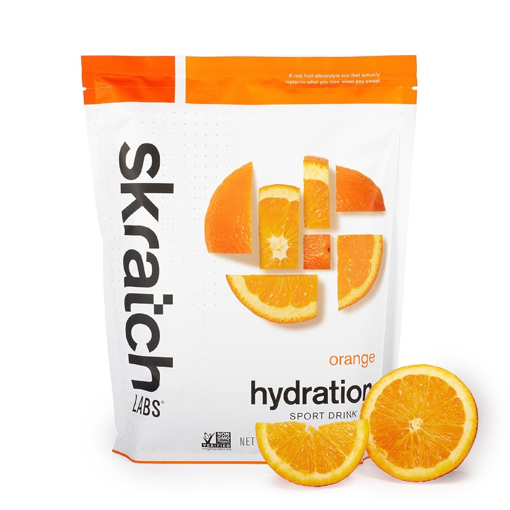 Skratch Labs Hydration Toz | Sport Drink Mix | Electrolytes Toz Egzersiz, Endurance ve Performans | Orange | 60 Hizmet | Non-GMO, Vegan, Kosher