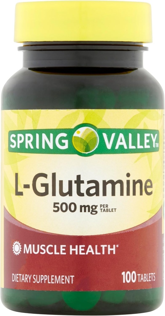 Spring Valley - L- Glutamine 500 mg, 100 δισκία