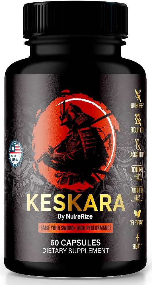 Keskara χάπια για άνδρες, Keskara κάψουλες, Keskara αρσενικό συμπλήρωμα, υποστήριξη Premium απόδοσης, φυσική φόρμουλα για την ανάπτυξη των μυών και τη γενική υγεία, επίσημες κριτικές (60 κάψουλες)