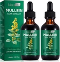 Lungs Mullein Drops Mullein Broşürü Lung Cleanse Supplement 4.04 Fl.Oz
