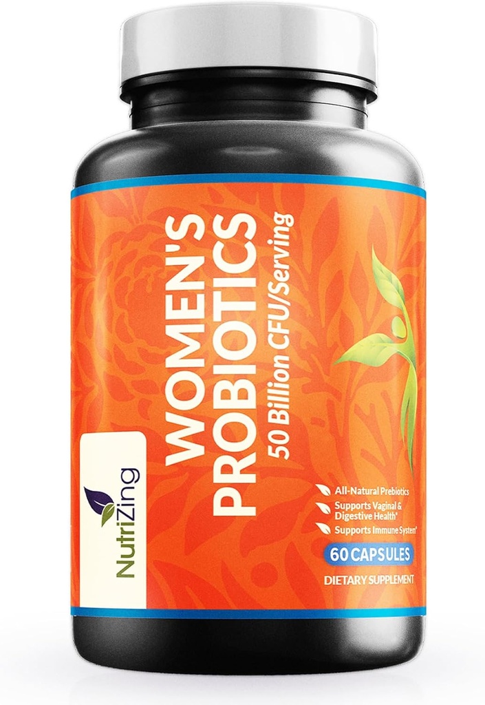 Gut Health için Probiyotik Kadınlar - 50 Milyar CFU - Kadınlar için Prebiyotikler ve Probiyotikler - Lactobacillus Reuteri & Rhamnos Supplements - Vaginal Support - Prebiyotikler ve Probiyotikler