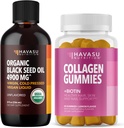 HAVASU NUTRITION Organik Siyah Tohum Yağı Sıvı + Collagen Gummies Sche