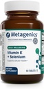 Metagenics E-400 Selenium Supplement - Vitamin E & Selenium Antioksidi ve Phosphorus - Destekler Immune, Skin, Eye & Hücre Sağlığı * - Gluten-Free, Vegetarian - 60 Tabletler