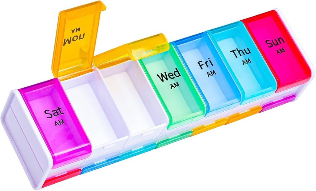 White Extra Large Pill Organizer 2 Times a Day, XXL Pill Box 7 Day, Big Weekly Pill Box Organizer, Great AM PM Pill Case, Dev Daily Pill Container with 14 XL Karşılaştırmalı)