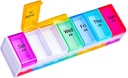 White Extra Large Pill Organizer 2 φορές την ημέρα, XXL Pill Box 7 ημέρα, Big Weekly Pill Box Organizer, τεράστια υπόθεση AM Pill, Giant Daily Pill Container με 14 XL διαμέρισμα για όλα τα φάρμακα (Διπλό-Πεδωμένο)