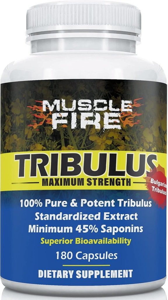 Herbal Beslenme Tribulus Terrestris, Bulgar, 1500 mg 45% Saponins, Lecithin for Better Update, 180 Capsules, One Şişe...
