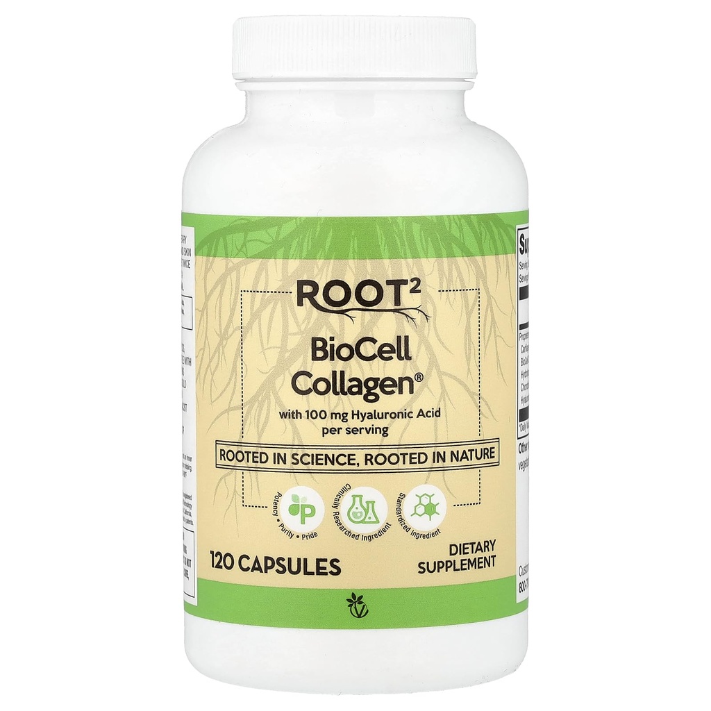 BioCell Collagen II ile Vitacost Hyaluronic asit - 100 mg - 120 Capsules