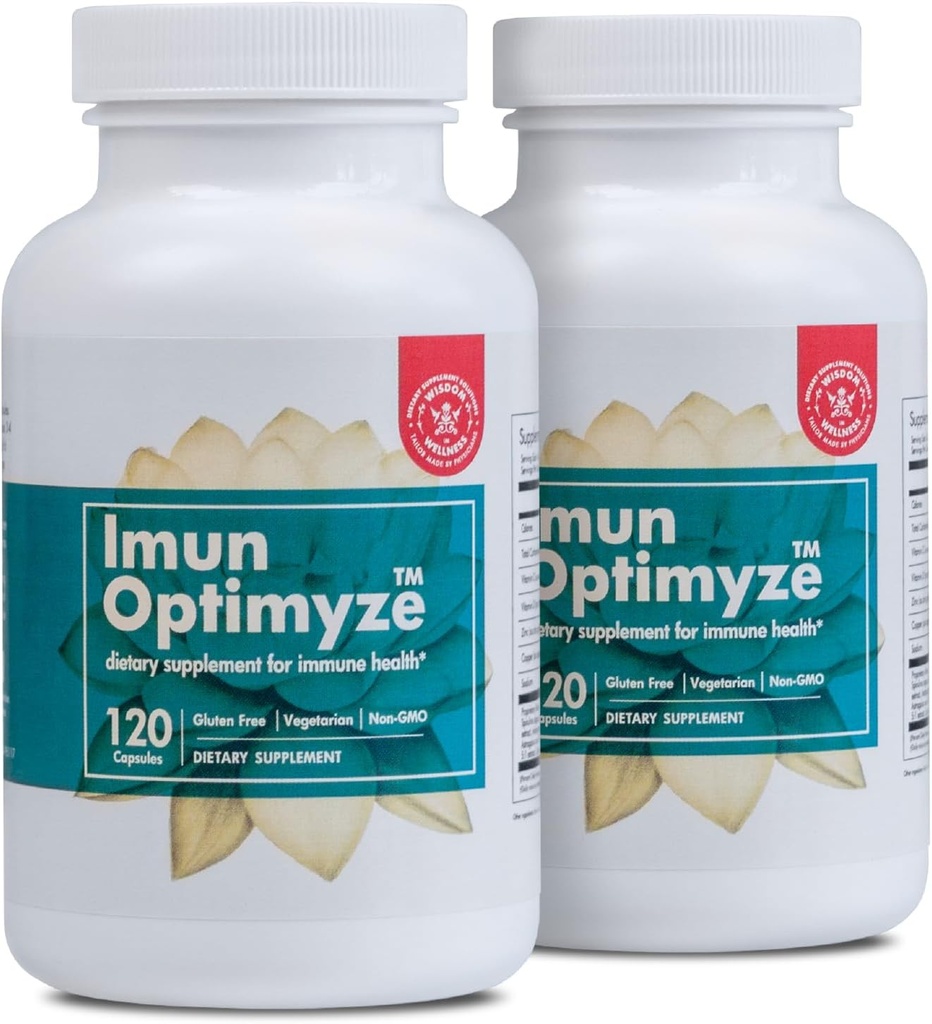 Immune OPTIMIZE - Immune System Support Supplement - 120 Capsules 2Pack - Immune Support için Denge Kompleksi - Yetişkinler için Çok Vitamin Capsules - Gluten Free and Non GMO Supplement