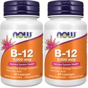 ŞİMDİ Tamamlar, B-12 5.000 mcg, Folic Acid, Nervous System Health*, 60 Lozenges (Pack of 2)