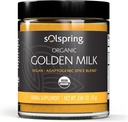 Dr. Mercola Solspring Organik Altın Süt Herbal Supplement, 2.64 Oz. (75 g), Vegan Spice Mix ile Turmeric & Ginger, Non GMO, Gluten Free, Soy Free, USDA Organik Organik