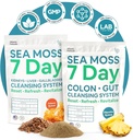 Atlantic Naturals Sea Moss 7Day Full Body Cleanse Detox Sche, Colon Cleanse Toz with Psyllium Husk Senna Toz & Organik Denizi Moss Kidney, Liver, Gallbladder, Pineapple Flavor Drink Mix