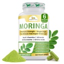 Organik Veda Moringa Leaf Toz Capsules, 1000 mg, 360 Kont - Gerçek Yeşil Yerli Moringa Oleifera, Premium Strength Nutrient Dense 100% Pure Leaves - Energy, Sleep & Immunity Support - Vegan
