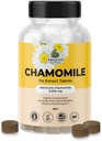 Şaşırtıcı Botanikler Organik Chamomile Ekstra Tabletler - Matricaria Chamomilla Plant-Based Supplement - 10x Ekstraksiyon 2000 MG Her - Rahatlama - 30 Tabletler