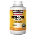 Kirkland Signature Fish Oil 1000 mg, 400 Softgels (2 Συσκευασία)