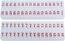 Two-a-Day Monthly Pill Box Planlayıcı Set - AM & PM Drug Organizer 31 Gün boyunca! Set Contains 2 Organizers for One Month. (Clear - 31 Gün AM/PM -1 Pack)