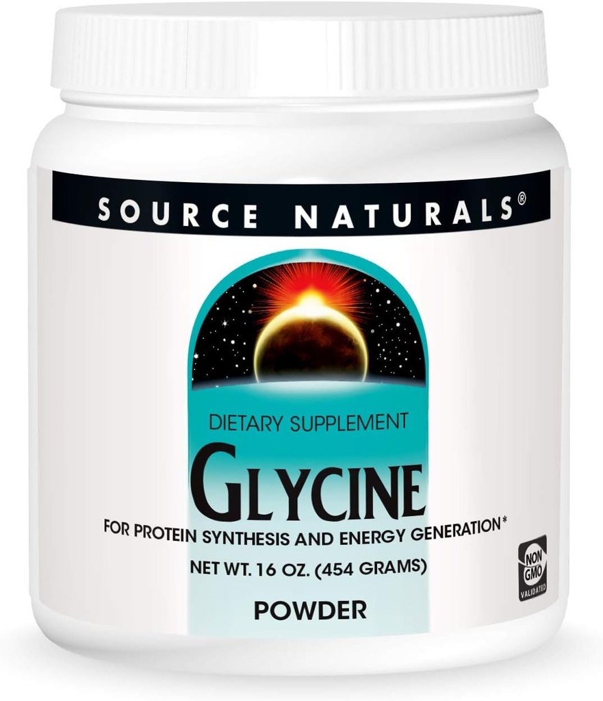 Kaynak Naturals Glycine, protein Systhesis ve Energy Generation için *, 454 Grams - 16 oz Toz