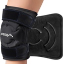 APEXUP Ice Pack for Knee Pain Relief, Large Reusable Wrap After Surgery, Flexible Gel Cold Pack for Injuries, Pain Relief for Back, Shoulder, Elbow, Ankle and Leg (Black, XXL, 1PK)