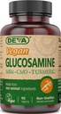 DEVA Vegan Glucosamine MSM & CMO, CMO, Turmeric Extract, Boswellia Non Animal Materialss, 90 Tablets