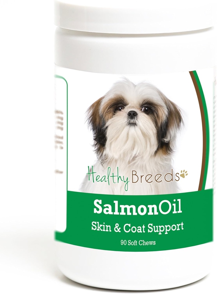 Sağlıklı Breeds Shih Tzu Salmon Oil Yumuşak Chews 90 Kont
