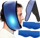 Genric Face ice Pack for Jaw, Toothache Ice Pack Cold Compress for Head and Chin, Reusable Hot or Cold Gel Packs Pain Relief for TMJ, Oral ve Yüz Cerrahisi, Diş İmplantları (1+4 Buz Paketi)