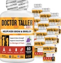 NuEn İyi Doktor Taller Çocuklar Multivitamins, Multimineral, Kalsiyum Chewable Tabletler, Çocuklar için 2 ila 9 - Grape Flavor - Çocuklara Sağlıklı Yardım - 12 Pack