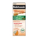 Robitussin Honey DM Max Cough Plus Chest Congestion, Yetişkin Formula - 8 Fl Oz.