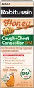 Robitussin Honey DM Max Cough Plus Chest Congestion, Yetişkin Formula - 8 Fl Oz.
