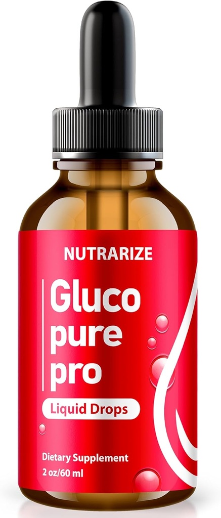 NutraRize Glucopure Pro Drops, Resmi Formula Sağlıklı ve Stabil Seviyeleri Desteklemek için Resmi Formula, Genel Sağlık ve Wellness için Premium Kan Supplement, Gluco Pure Pro Gotas Yorumları (30 Hizmetler)