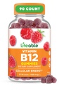 Yetişkinler için Yaşamlanabilir Vitamin B12 Gummies | 1000 mcg | Great Tasting B12 Vitamins | Non-GMO, Vegan B12 | Enerji ve Metabolism Desteği için | 90 Gummies