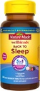 Nature Made Wellblends Back To Sleep, Lower Dose Melatonin 1 mg, L theanine 100 mg ve GABA 100 mg, Sleep Supplement, 40 Hızlı Dissolve Tabletler